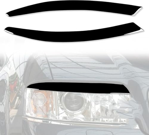 LohxA Auto-Licht-Augenbraue für Audi A6 C6 4F 2004-2009, Auto-Nebelscheinwerfer-Lünettenabdeckung