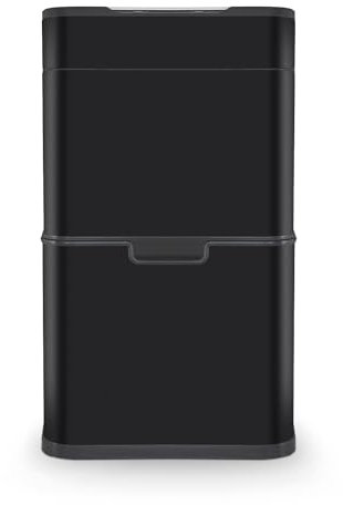 Tower T938021BLK Ozone Recycling Sensor Bin, 50L, Complete Recycling System, Hands Free Opening, Carbon Filter, Black