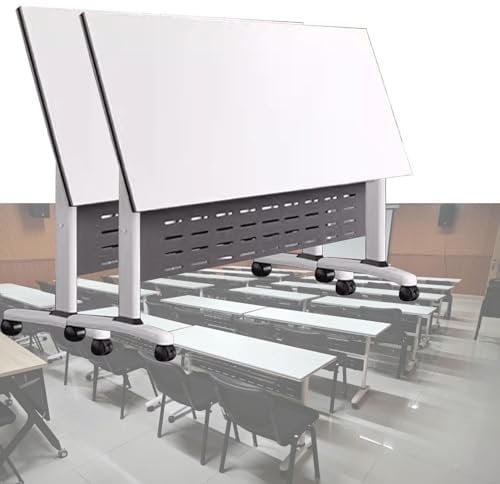 Konferenztisch Besprechungstisch Klappbarer Modern Zusammenklappbar Konferenzraumtisch, Business-Stil Groß Büro Meeting Seminar Tisch, Mit Rollenden Rädern, Spleißen Arbeitszimmer Schreibtisch Drucker