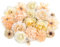 Kunstblumen Köpfe Künstliche Blumen Seidenblumen Blütenköpfe für DIY Basteln Hochzeit Party Home Handwerk 20 Stücke Gelb