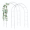 ATR ART TO REAL Lot de 2 treillis d'arche de jardin pour plantes grimpantes, pergola extérieure, décorations de mariage pour cérémonie, assemblage gratuit en 2 tailles, 240 cm ou 196 cm de large,