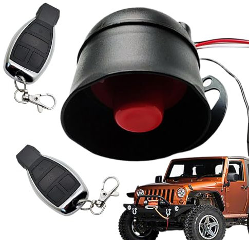 de alarma antirrobo para coches,de alarma para coches antirrobo | de protección de seguridad con alarma para coche de 12 V | Sonido fuerte y claro 2 controles remotos, de alarma de sensibilidad ajusta