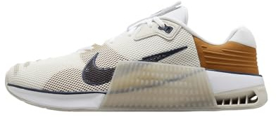 Nike Metcon 9 AMP Herren Trainingsschuhe (DZ2616-100, White/Light Bone/Limestone/Midnight Navy), Weiß/Light Bone/Limestone/Midnight Navy, 42.5 EU