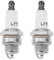 LT Easiyl 2 piezas de repuesto de bujía para cortacésped 577484001 HQT-1 adecuadas para cortasetos de motosierra de gasolina compatible con Husqvarna BPM7RA