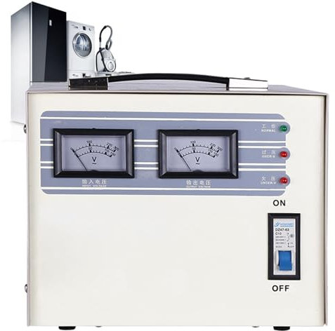 XCSCUK Stabilizzatore di Tensione, regolatore di Tensione CA, Alimentatore stabilizzatore monofase 220V, per la Famiglia (2KVA)