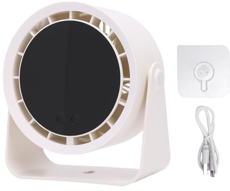 Petit Ventilateur de Bureau, Ventilateur de Table, Batterie de Ventilateur USB Rechargeable Fonctionnant, 100 Ajustement de Vitesse du Vent pour la Voiture à Domicile