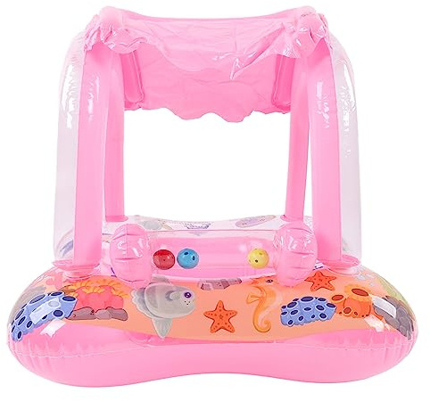 TOPINCN Siège de Flotteur de Natation Gonflable pour bébé Maternel, Bateau Flottant Doux Gonflant Le Flotteur de Piscine pour bébé, Flotteur de Piscine Compressible, Entraîneur de (Pink)