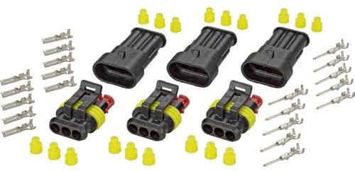 TE Connectivity Superseal Set AMP-Superseal 1.5mm Series Polzahl Gesamt 3 Rastermaß: 6mm 30S004 1 S