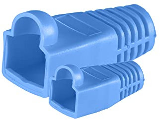 Splinktech Safekom 10x Set Of Packs RJ45 Network Ethernet Cat5e Cat5 Cat 5e CAT6 Cat6e 8P8C UTP STP Gold Plated LAN Cable Plug Crimp Ends Connector Plugs & 10 Pcs RJ45 Crimp End Boots