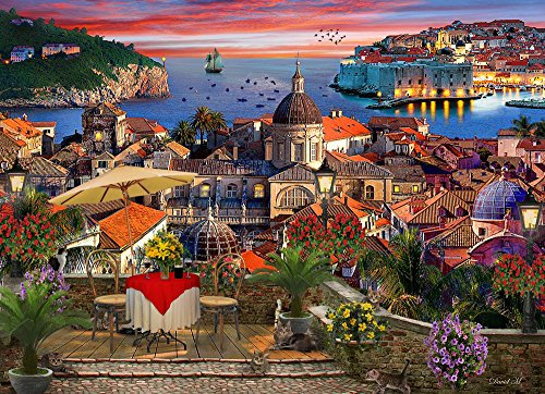 Vermont Christmas Company Dubrovnik Jigsaw Puzzle 1000 Piece - Puzzle for Adults - Randomly Shaped and Fully Interlocking Pieces