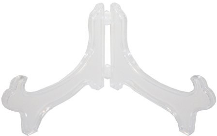 Artliving Easel Display Stand Bowl Stands for Widescreen Salad Bowls, Dishes and Soup Plates Clear