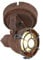 Qazqa - Industrie I Vintage I Industrie I Vintage Ir Wand Spot I Spotlight I Deckenspot I Deckenstrahler I Strahler I Lampe I Leuchte Rostbraun drehbar und neigbar - Sorra I Wohnzimmer I Schlafzimmer