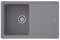 Respekta Columbia évier en granit gris / 1 évier intégré de 78 x 50 cm/Évier adapté pour des meubles bas à partir de 45 cm de large