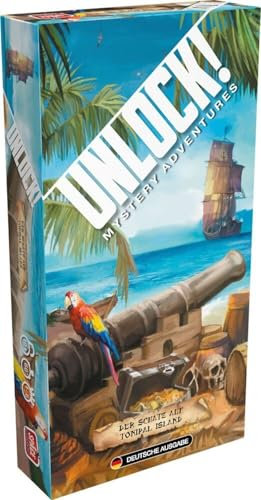Asmodee, Unlock! – Der Schatz auf Tonipal Island, Familienspiel, Rätselspiel, 1-6 Spieler, Ab 10+ Jahren, 60+ Minuten, Deutsch