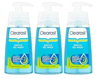 Clearasil Daily Clear Skin Perfecting Gel Wash Sensitive (Pack of 3 x 150 ml)