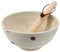 TIKUSAN Mortier et pilon japonais en céramique Ripple Ridge pour suribachi et surikogi avec bec verseur 18 cm fabriqué au Japon (blanc)