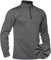 TACVASEN Herren Fleecepullover Winter Warme 1/4 Zip Langarm Sport Shirt Laufshirt Ski Pullver Männer (M, Dunkelgrau)