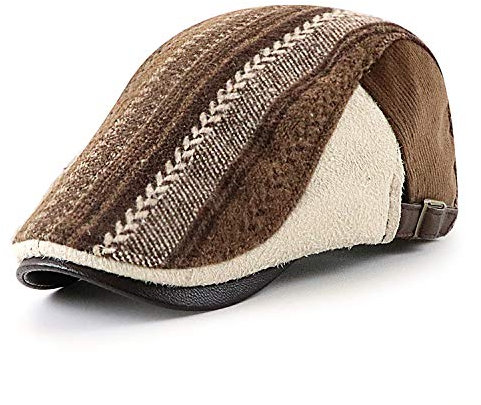 Ueither Unisex Baskenmütze Schiebermütze Gatsby Flatcap Newsboy Barett Cap