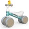 Kinder Laufrad ab 1 Jahr Balance Lauflernrad Spielzeug mit 4 Räder für 10-24 Monate Baby, Erst Rutschrad Fahrrad für Jungen Mädchen als Geschenke Grün