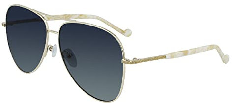 Liu Jo Unisex LJ147S 47506 Sunglasses, 709 Light Gold, 60