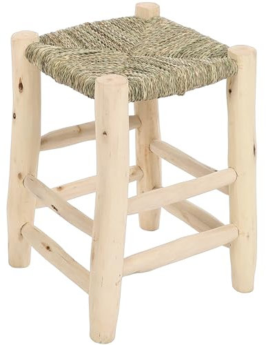 Bohome Living - Tabouret Bois massif Scandinave, Tabouret Enfant, Fait Main (Taille M - 40cm)