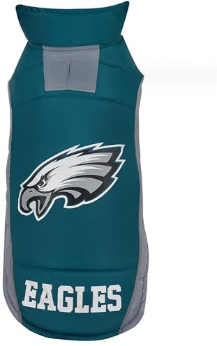 Pets First Pets NFL Licensed Dog & Cat Vest Pet Puffer Down Coat Jacket, Team Color, Medium US