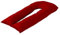 Red 12FT U Shape Pillow Cover Case Only- Pregnancy, Nursing & Maternity Long Full Body Pillowcase Cover, Protection from Anti Dust Mite & Anti Allergey