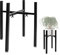 Pflanzenständer aus Eisen,Blumentopfständer,Verstellbarer Pflanzenständer aus Metall,24cm-36cm frei Verstellbarer Blumenständer aus Metall,Für Töpfe mit einem Außendurchmesser von 20-35 cm(hoch：41)