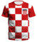 YuanDiann 2022 Katar Fußball Weltmeisterschaft T-Shirt Kurzarm Rundhals 3D Drucken Nationalflagge Fanshirt Sport Casual Atmungsaktiv Trikots Fussballshirts Herren und Damen Kroatien 4# M
