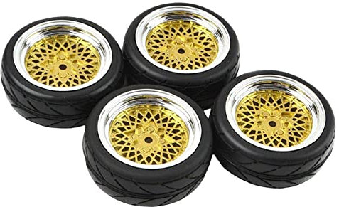 Milageto 4 Stück 1:10 RC Felge Und Ersatzreifen für HSP Modell Buggy Crawler
