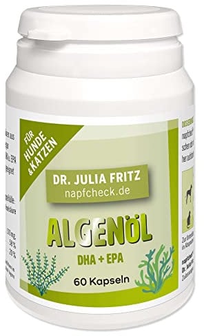 napfcheck Algenölkapseln – Omega 3 für Hunde und Katzen - 80 Kapseln