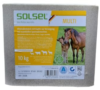 Solsel Leckstein Multi mit Kupfer 10 kg Pferde Wild Rinder Ziegen