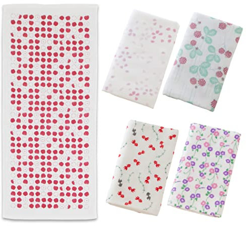 Noren Japanisches Baumwollhandtuch Senshu (Osaka) Handtuch / Handtuch / Gute Ernte und Wohlstand - 5 Arten Set / Hergestellt in Japan, 100% Baumwolle, schnell trocknend, saugfähig, ultraweich, dünn,
