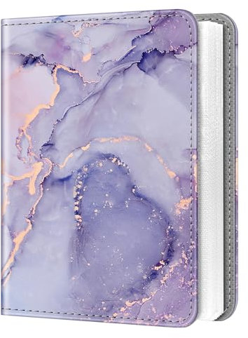 Fintie Mini album fotografico per pellicola da 3, album con 104 tasche per fotocamera istantanea Fujifilm Instax Mini 11/12/40/EVO e stampante Mini Link 2, marmo lilla