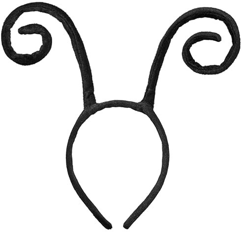 Balinco Fühler Haarreif, Käfer Antennen Kostüm, Ameisen Haarband, Käfer Stirnband, Insekten Accessoire, Kakerlake Outfit, Schmetterling Verkleidung, Fliege Karneval, Biene Fasching Zubehör