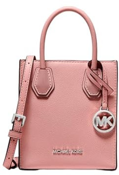 Michael Kors Mercer Umhängetasche aus genarbtem Leder, extra klein, Primrose, Extra Small