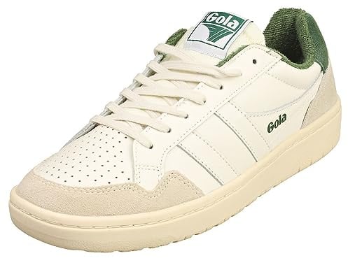 Gola Unisex Eagle Sneaker, Off White/Evergreen, 37 EU