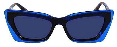 Calvin Klein Damen Ckj23656s Sonnenbrille, Havana Blau Braun, Einheitsgröße