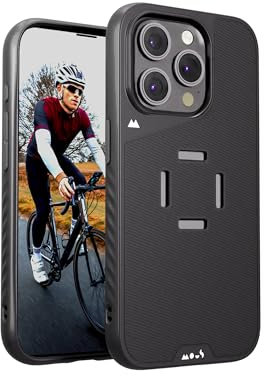Mous - Intralock Phone Case for iPhone 15 Pro - MagSafe Compatible with IntraLock Technology for Mechanical Mounting Black