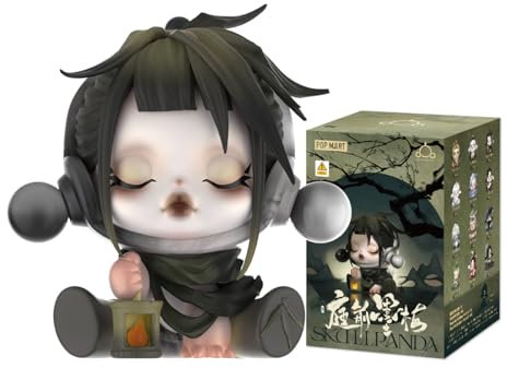 POP MART SKULLPANDA The Ink Plum Blossom Series-1PC Figura Aleatoria Figura de Acción Popular Figura Coleccionable y Adorable Juguete Artístico Regalo Creativo