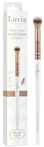 Professioneller Make-up Pinsel Luvia, Lidschatten Schminkpinsel, Eyeshadow Pinsel, Augenpinsel, veganer Kosmetikpinsel, 329 // Round Blender - Elegance