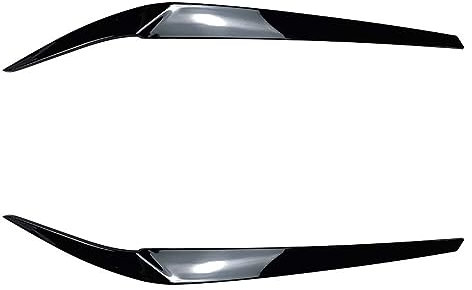 JINFOLI Scheinwerfer-Augenlid-Scheinwerfer-Augenlid-Augenbrauen-Zierteile Carbon Black/Glossy Black Plastic, for BMW, for 5er G30 G31 2017-2021 Augenbrauen (Color : Black)