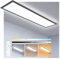 Oraymin LED Panel 120x30 Schwarz, LED Panel Dimmbar 120x30, Deckenpanel Deckenlampe mit Fernbedienung, 40W 4400LM Lampen mit Speicherfunktion, 3000K-6500K Lampe Wohnzimmer, Lampe Schlafzimmer