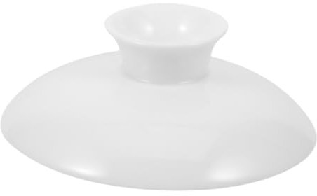 TOPBATHY Couvercle En CéRamique Pour Tasse À Thé Et Gaiwan, Accessoire Traditionnel En Porcelaine Blanche, 7.8Cm, Design Unique Pour AméLiorer L'ArôMe Du Thé