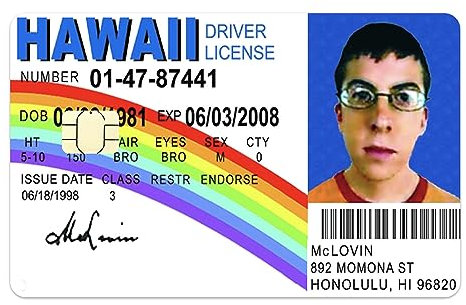 ACME LABS McLovin Kreditkarten Aufkleber - Kreditkarten & EC Karten Sticker, Easy Apply (Small Chip)