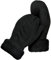 Kiiwah Super Dicke Strick Handschuhe Damen Winter Warme, Fingerlose Handschuhe Pulswärmer für Frauen(Schwarz)