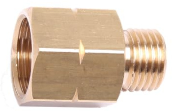 WELDINGER Reduzierstück lang 1/4 AG x 3/8 IG beides Linksgewinde