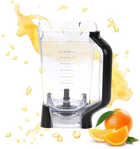 72oz Container for Ninja Blender Pitcher, Transparent Blender Container, Blender Cups Replacement for Ninja Jug Pitcher BL610 BL610BRN BL610C BL710WM BL710WMG G0610B C0650B CT610 CT610C CT611C