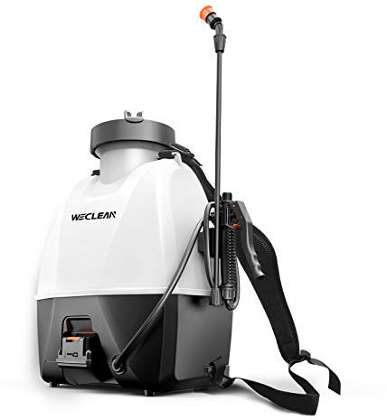 WECLEAN 15L Electric 18V Lithium Cordless Battery Garden Sprayer,Disinfection and Agriculture Pest Control Weed Sprayers with Detachable Lithium Battery for Garden Watering