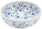 Vasque à Poser, Lavabo à Poser Lavabo Lave Main Vasque à poser blanc et bleu rond Φ41x14 cm céramique